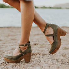 Load image into Gallery viewer, Buckle cross strap high heel sandals
