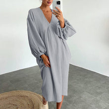 Load image into Gallery viewer, Women&#39;s Cotton Linen Dress
