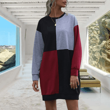 Load image into Gallery viewer, Contrast Sweater Dress

