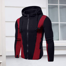 Load image into Gallery viewer, Mens Fleece Jackets Contrast Hoodies
