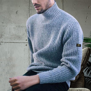 Men's Turtleneck Knit Sweater