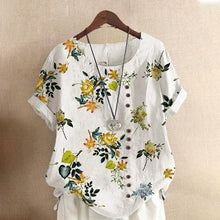 Load image into Gallery viewer, Cotton Linen Vintage T-Shirt
