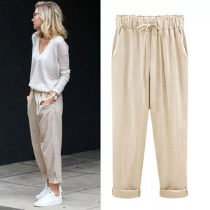 Women's New Large Size Casual Pants