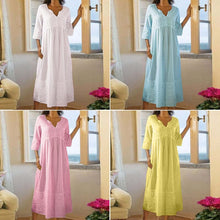 Load image into Gallery viewer, COTTON LINEN SNAP FRONT DUSTER
