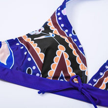 Load image into Gallery viewer, 2020 New Sexy Split Boxer Print High Waisted Bikini
