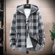 Load image into Gallery viewer, Check Printed Hooded Jacket
