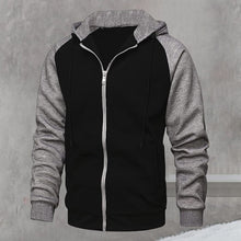 Load image into Gallery viewer, Color Contrast Cardigan Hoodie
