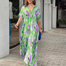 Load image into Gallery viewer, Casual dress with painted print
