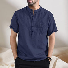 Load image into Gallery viewer, Men Cotton Button Shirt with Pocket
