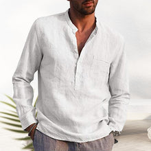 Load image into Gallery viewer, V-neck Linen Shirt
