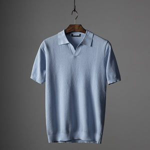 TOM HARDING KNITTED POLO SHIRT