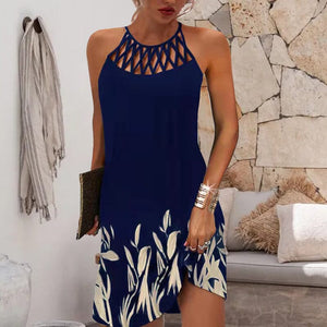 Sexy Off Shoulder Printed Party Dress