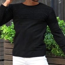 Load image into Gallery viewer, Pleated Solid Colour Stretch-slim Sports Sweater
