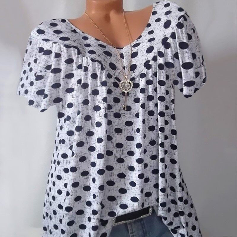 Round Neck and Dots T-shirt