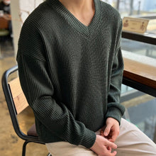 Load image into Gallery viewer, V-neck Pit Strip Knitwear
