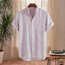 Load image into Gallery viewer, Casual Men&#39;s Striped Shirt
