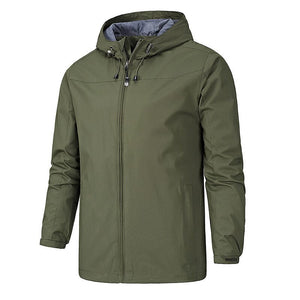 Thin Hooded Solid Color Jacket