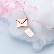 Load image into Gallery viewer, Metal Envelope Necklace
