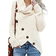 Load image into Gallery viewer, Irregular Ladies High Collar Sweater
