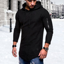 Load image into Gallery viewer, Men&#39;S Casual Hooded Solid Color Zipper Sweatshirts
