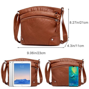 Multi-Compartment Leather Bag
