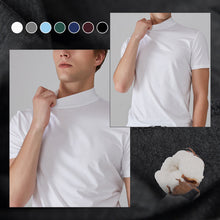 Load image into Gallery viewer, Men&#39;s Slim Fit T-shirt with a Stand-up Collar
