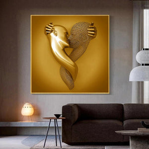 💞Love Heart Art Wall Painting💞