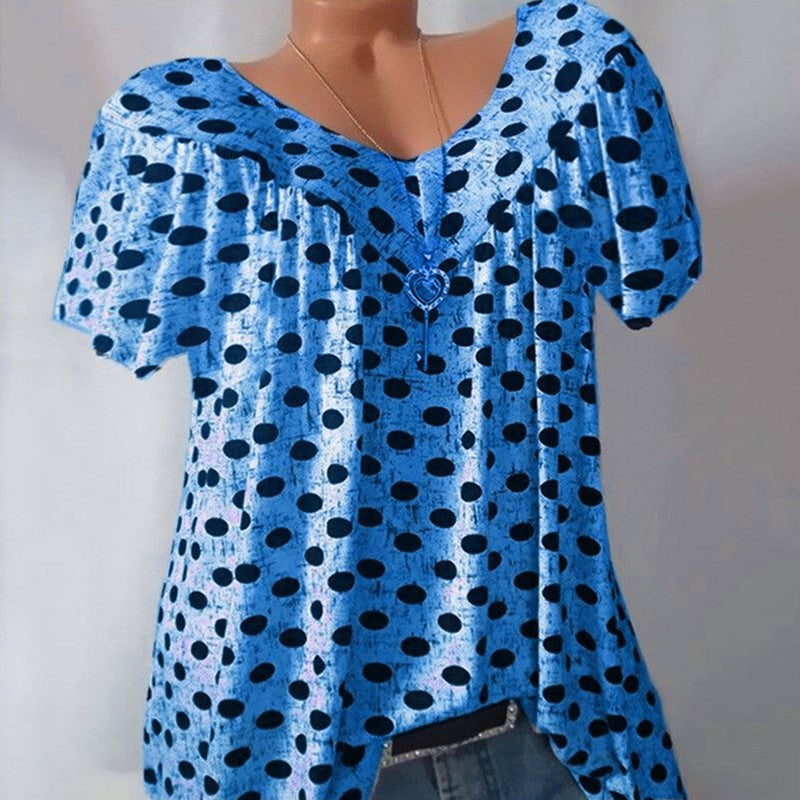 Round Neck and Dots T-shirt