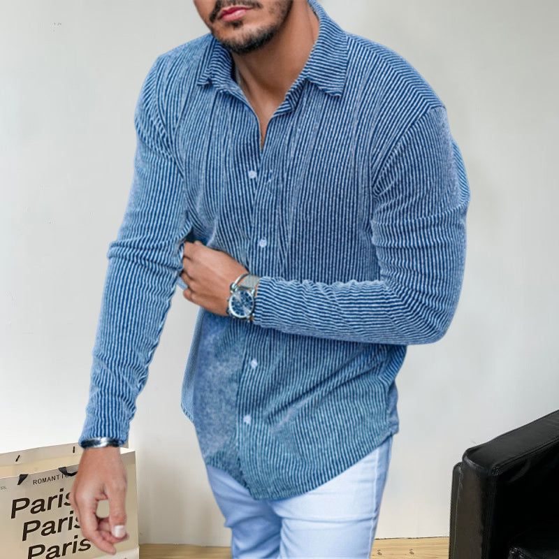 Slim Fit Lapel Shirt