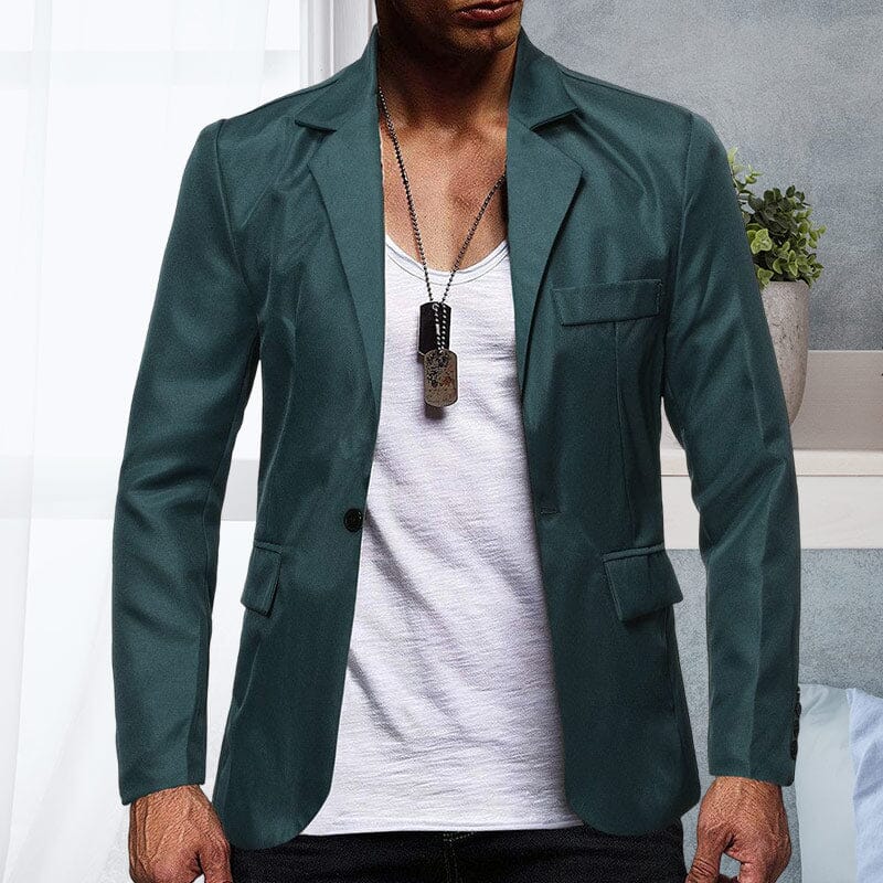 Solid Color Single Breasted One Button Suit