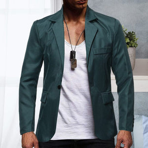 Solid Color Single Breasted One Button Suit