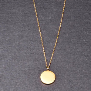 Golden Choker Pendant Necklace