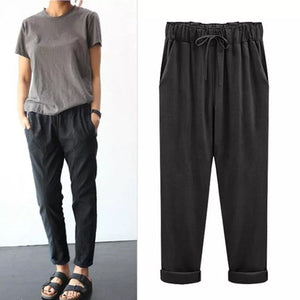 Women's New Large Size Casual Pants