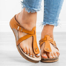 Load image into Gallery viewer, Sandals Pu Wedge Heel Summer Slippers
