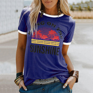 Coconut Tree Print T-shirt