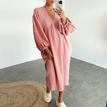 Load image into Gallery viewer, Women&#39;s Cotton Linen Dress
