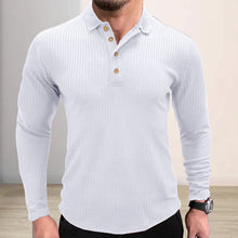 Load image into Gallery viewer, Lapel Striped POLO Shirt
