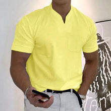 Load image into Gallery viewer, Short-sleeved V-neck Athletic T-shirt
