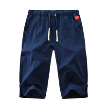 Load image into Gallery viewer, Cotton and Linen Five Point Tie Shorts
