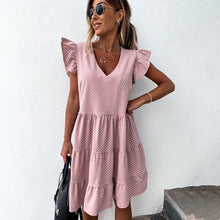 Load image into Gallery viewer, V-neck Ruffled Dress

