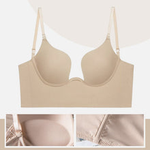 Load image into Gallery viewer, Deep U Plunge Push Up Backless Bra
