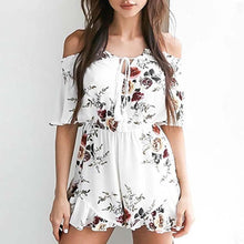 Load image into Gallery viewer, Summer Floral Chiffon Rompers
