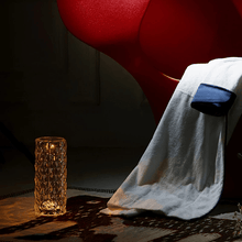 Load image into Gallery viewer, Rose Rays Crystal Diamond Table Lamp
