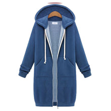 Load image into Gallery viewer, Women&#39;s Casual Zip up Fleece Hoodies
