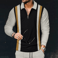 Load image into Gallery viewer, Printed Men&#39;s Long Sleeve Shirt
