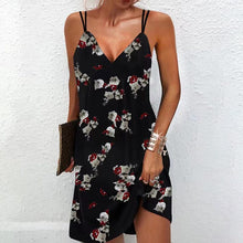 Load image into Gallery viewer, Elegant V-Neck Dual Straps Mini Dress
