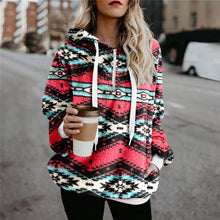 Load image into Gallery viewer, Ethnic Print Plush Sweater
