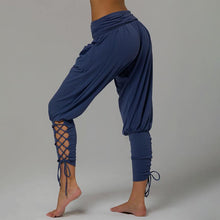 Load image into Gallery viewer, Lace-up Bandage Elastic Waist Jogger Pants Yoga Leggings
