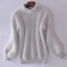 Load image into Gallery viewer, Cashmere Loose Solid Color Knit Sweater
