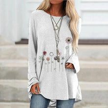 Load image into Gallery viewer, Floral Print Long-sleeve T-shirt
